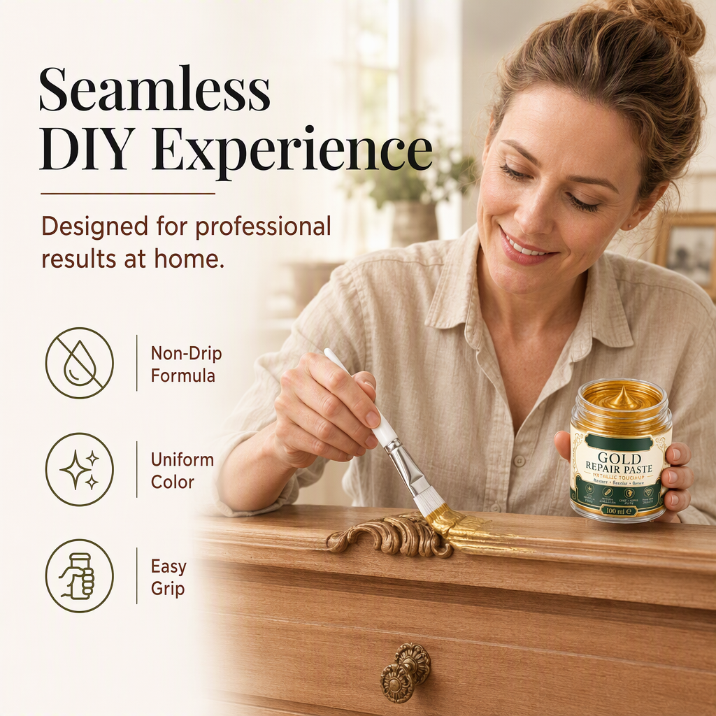 Gold Metallic Refinishing Repair Paste with Brush (offer)