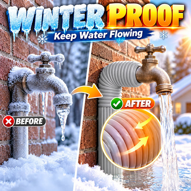 ❄️Adhesive Pipe Insulation Wrap Outdoor Winter Anti Freeze Thermal Foam Sleeve for Water and Solar Pipes (offer)