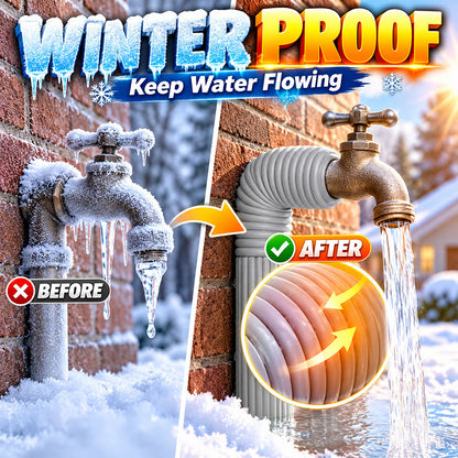❄️Adhesive Pipe Insulation Wrap Outdoor Winter Anti Freeze Thermal Foam Sleeve for Water and Solar Pipes (offer)