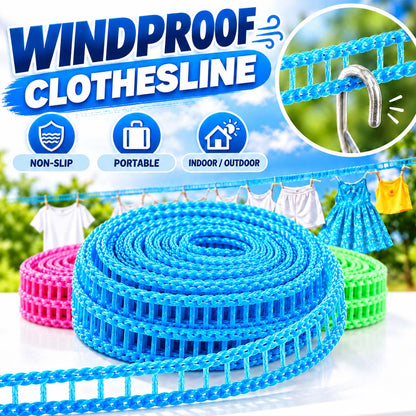 🏆LAST DAY SPECIAL PRICE⚡50K+ SOLD💕Windproof Non-Slip Clothesline (offer)