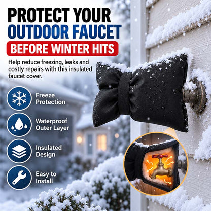 ❄️ Outdoor Faucet Cover | Winter Freeze Protection Insulated Spigot Protector (offer)
