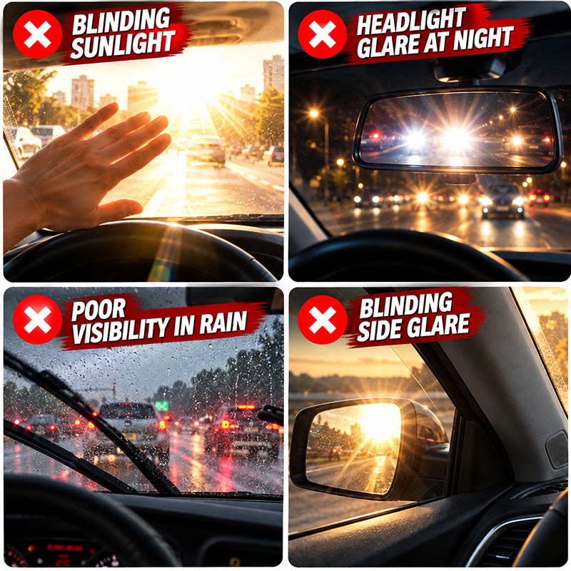 Drive Safer Day & Night 🌙 Universal HD Anti-Glare Car Visor ✨ (offer)