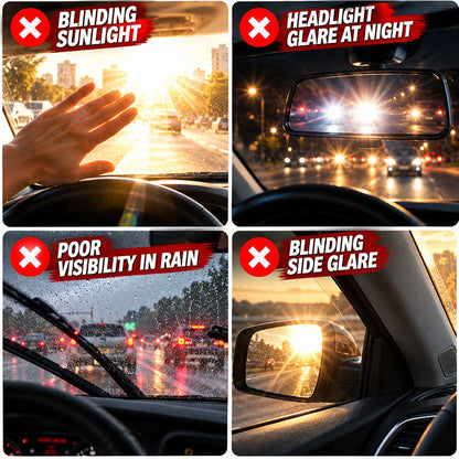 Drive Safer Day & Night 🌙 Universal HD Anti-Glare Car Visor ✨ (offer)