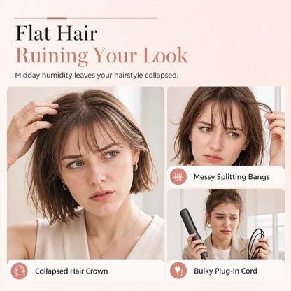 Add Crown Volume Instantly! Cordless Heated Bangs Styling Comb (offer)