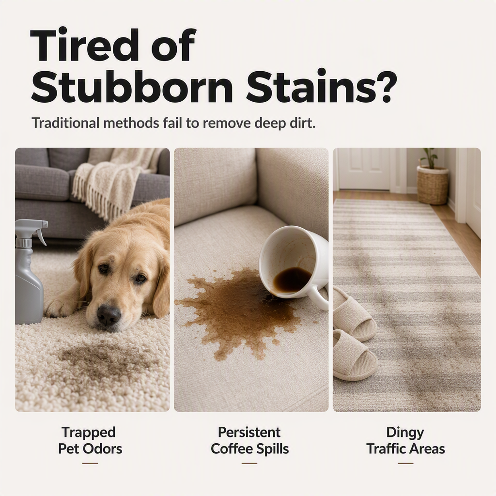 Viblitz™ Instant Carpet Stain Remover Spray – Lifts Tough Spots & Freshens Fabrics Fast