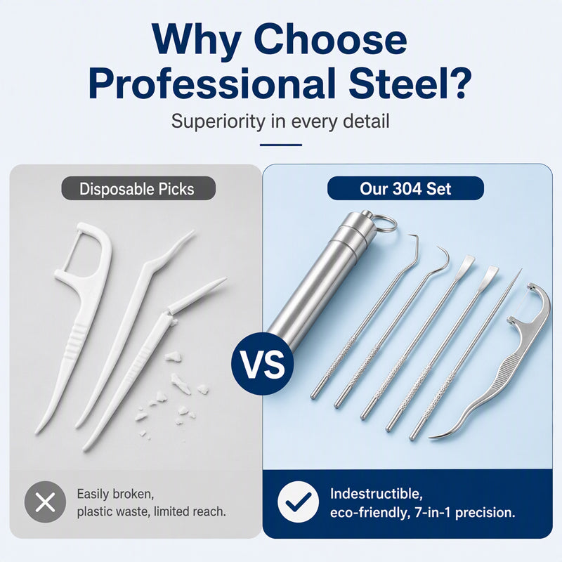 🏆German precision engineering! 0.1mm ultra-fine tip for precise flossing✨