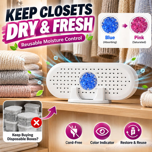 Viblitz™ Reusable Closet Dehumidifier – Helps Fight Damp & Musty Odours