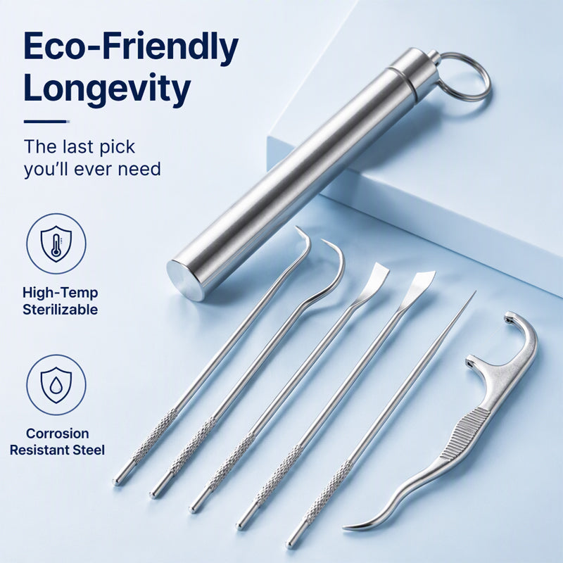 🏆German precision engineering! 0.1mm ultra-fine tip for precise flossing✨