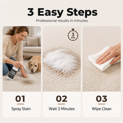 Viblitz™ Instant Carpet Stain Remover Spray – Lifts Tough Spots & Freshens Fabrics Fast