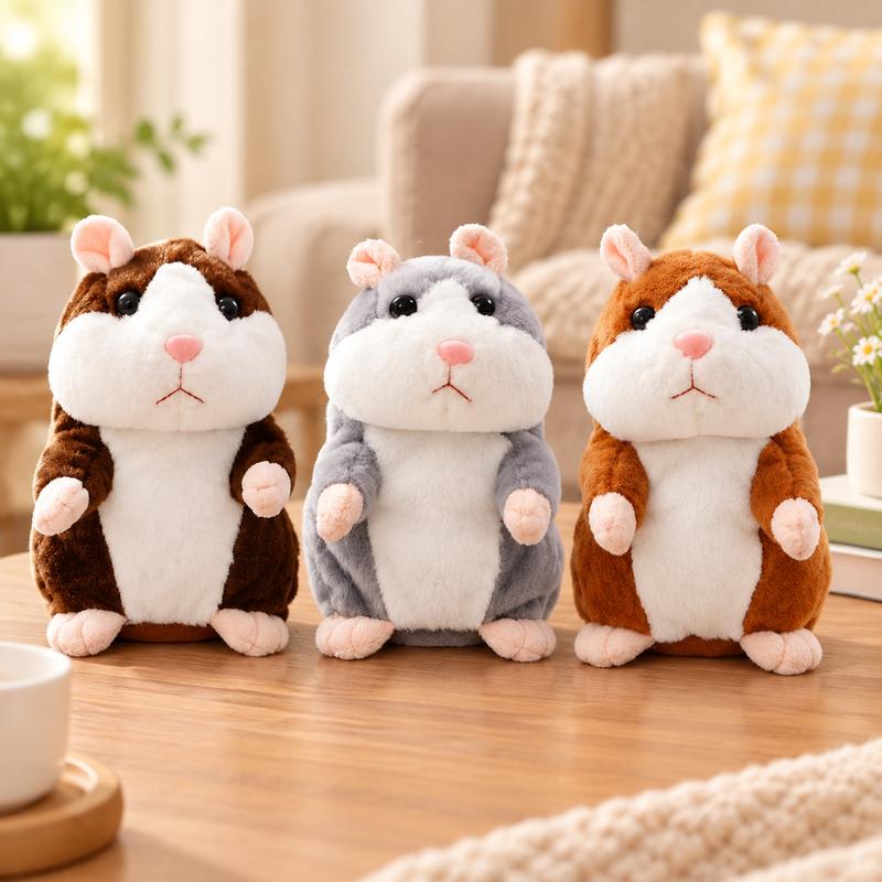 ✨Talking Hamster Plush – repeats whatever you say, auto head-shaking, hilarious fun for kids & adults.🎁