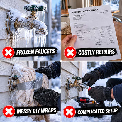 ❄️ Outdoor Faucet Cover | Winter Freeze Protection Insulated Spigot Protector (offer)