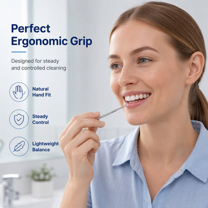 🏆German precision engineering! 0.1mm ultra-fine tip for precise flossing✨