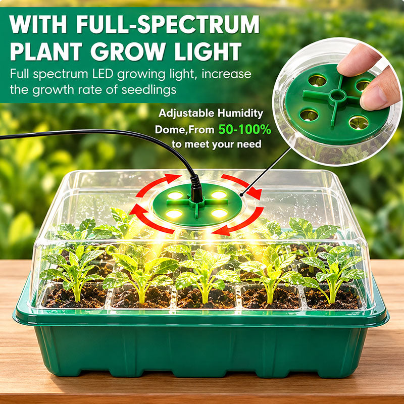 🔥🥳 HOT SALE 2026 🥳 💞 50,000+ SOLD!🎉Seed starter trays with grow light