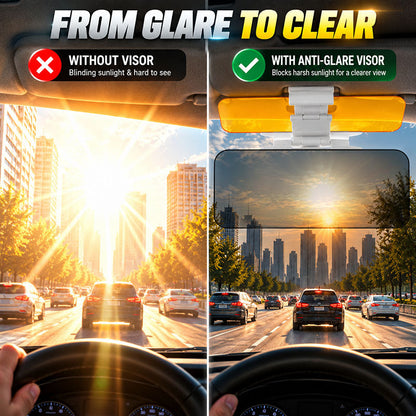 ⏳Last Day Hot Sales - 50% OFF🚗 Drive Safer Day & Night 🌙 Universal HD Anti-Glare Car Visor ✨