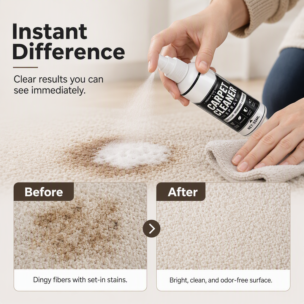 Viblitz™ Instant Carpet Stain Remover Spray – Lifts Tough Spots & Freshens Fabrics Fast