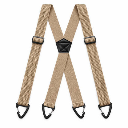 🧵🔥 Men's X-Back Braces with Swivel Hook Clips — Heavy Duty Adjustable Elastic Suspenders for Work & Formal Wear