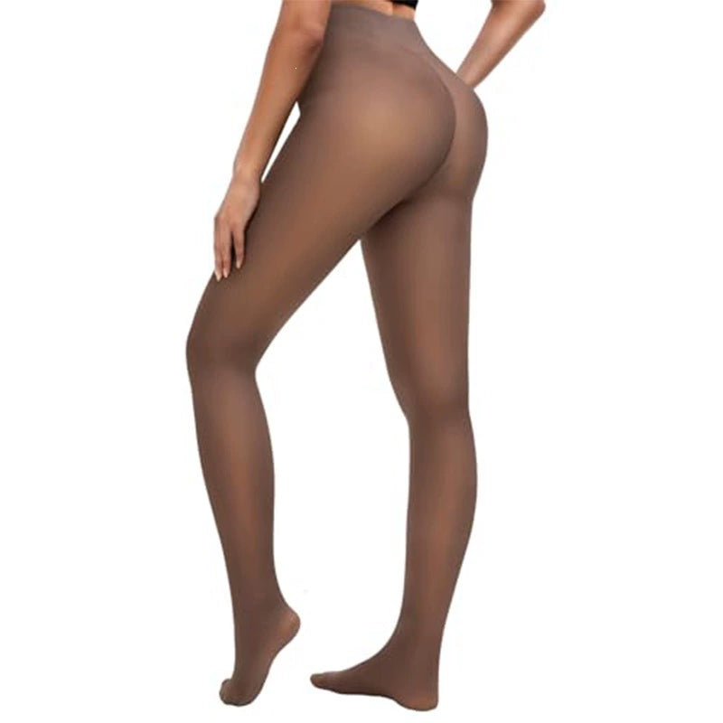 Viblitz™ Sheer-Look Thermal Tights with Tummy Control