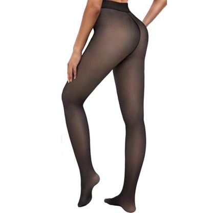 Viblitz™ Sheer-Look Thermal Tights with Tummy Control