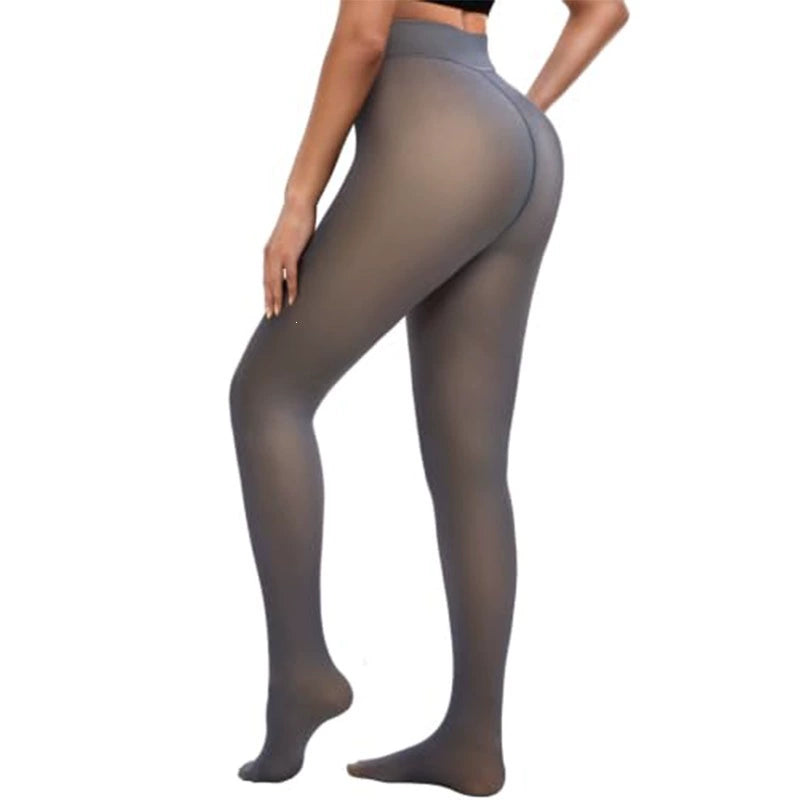 Viblitz™ Sheer-Look Thermal Tights with Tummy Control