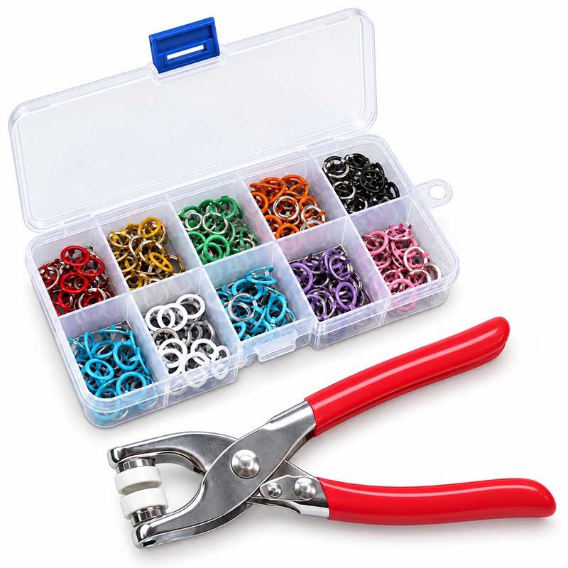 🏠 Viblitz™ Pro-Snap No-Sew Button Kit – Complete tools, easy use & durable fixes