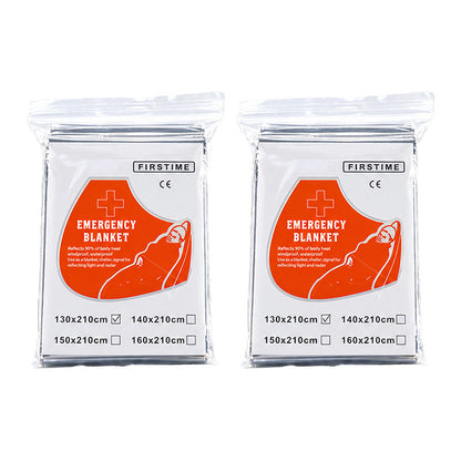🚨 Outdoor Survival Blanket – Compact Silver Thermal Shelter for Emergency Kits