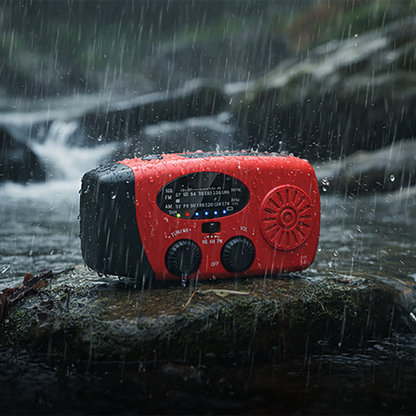 Multifunctional Portable Solar Emergency Radio – Power Bank, Hand Crank (offer)