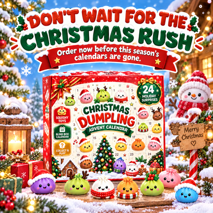 Viblitz™ 24-Day Christmas Magic Advent Calendar – Squeezable Dumpling Squishy Mystery Box