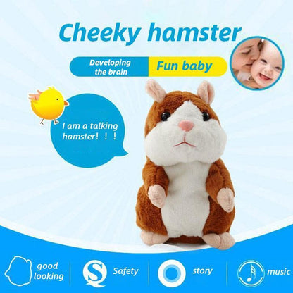 ✨Talking Hamster Plush – repeats whatever you say, auto head-shaking, hilarious fun for kids & adults.🎁