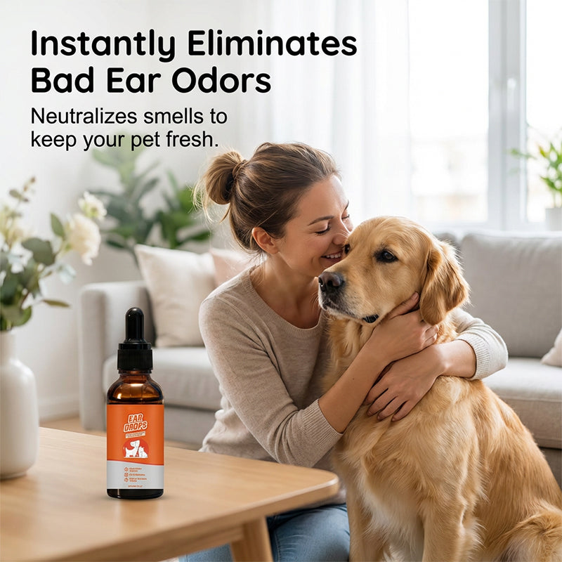 🐶🐱 Gentle Dog & Cat Ear Cleaner for Wax & Odor Care (Offer)