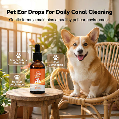 🐶🐱 Gentle Dog & Cat Ear Cleaner for Wax & Odor Care (Offer)