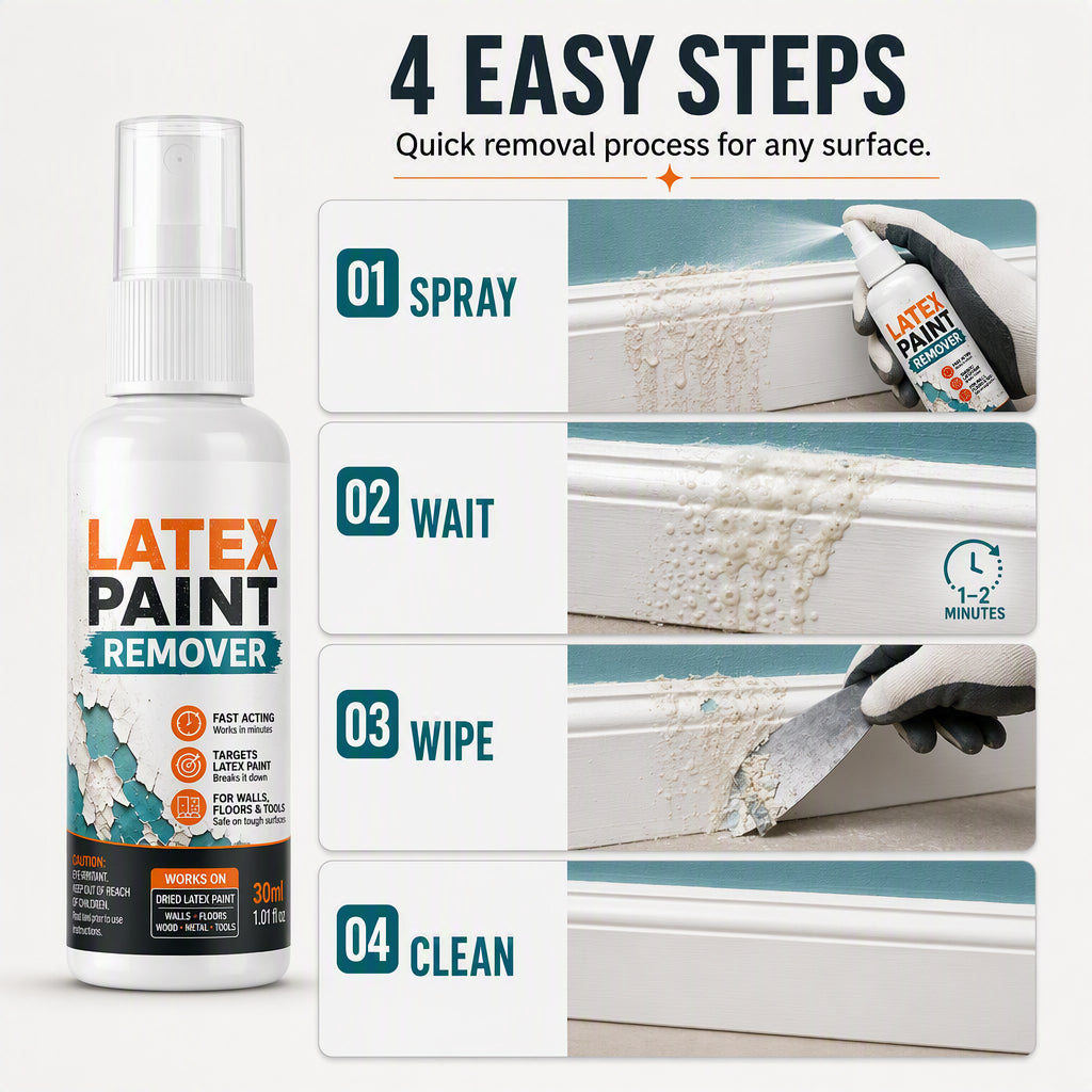 Viblitz™ Fast-Acting Latex Paint Remover Spray – Soften, Spray & Wipe Away Dried Paint