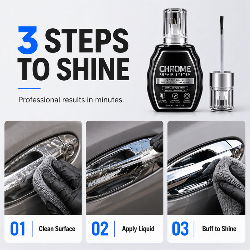 Viblitz™ Chrome Repair Pen – Restore Dull, Oxidized Metal to a High-Gloss Shine
