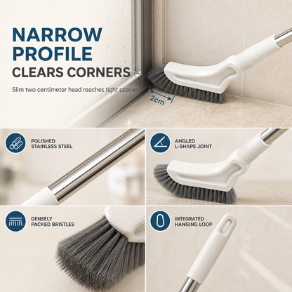 Viblitz™ Extendable Corner Scrub Brush – Clean High & Low Without Bending