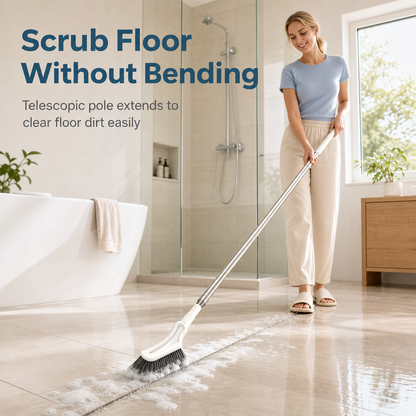 Viblitz™ Extendable Corner Scrub Brush – Clean High & Low Without Bending