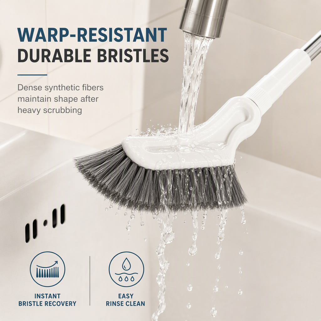 Viblitz™ Extendable Corner Scrub Brush – Clean High & Low Without Bending