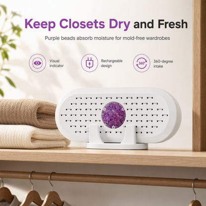 Viblitz™ Reusable Closet Dehumidifier – Helps Fight Damp & Musty Odours