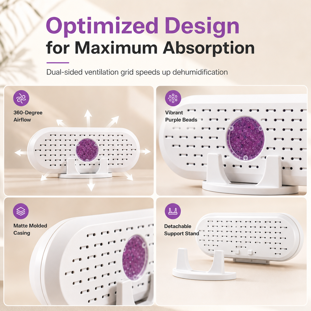 Viblitz™ Reusable Closet Dehumidifier – Helps Fight Damp & Musty Odours
