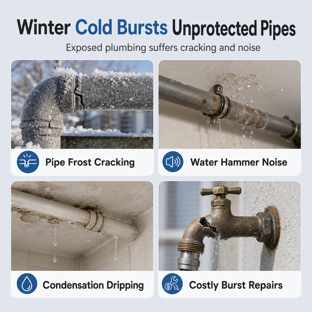 ❄️Adhesive Pipe Insulation Wrap Outdoor Winter Anti Freeze Thermal Foam Sleeve for Water and Solar Pipes (offer)