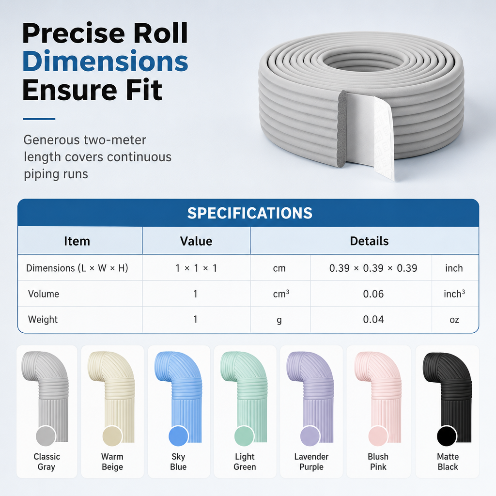 ❄️Adhesive Pipe Insulation Wrap Outdoor Winter Anti Freeze Thermal Foam Sleeve for Water and Solar Pipes (offer)