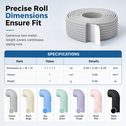 ❄️Adhesive Pipe Insulation Wrap Outdoor Winter Anti Freeze Thermal Foam Sleeve for Water and Solar Pipes (offer)