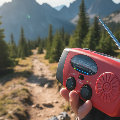 Multifunctional Portable Solar Emergency Radio – Power Bank, Hand Crank (offer)
